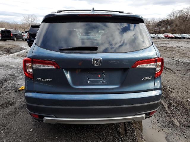 5FNYF6H57NB009484 - 2022 HONDA PILOT EXL BLUE photo 6