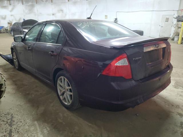 3FAHP0CG7CR269100 - 2012 FORD FUSION SEL MAROON photo 2