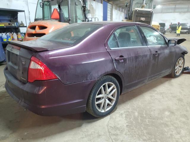 3FAHP0CG7CR269100 - 2012 FORD FUSION SEL MAROON photo 3