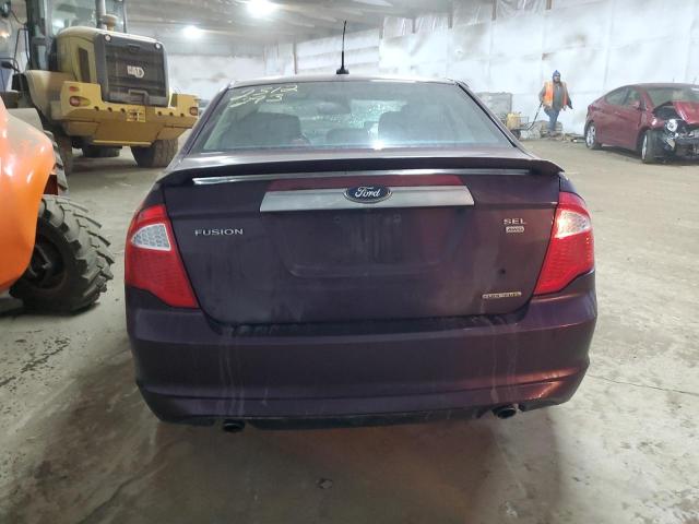 3FAHP0CG7CR269100 - 2012 FORD FUSION SEL MAROON photo 6