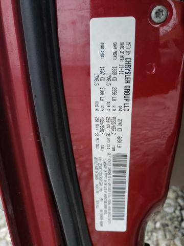 2C4RC1CG1CR181584 - 2012 CHRYSLER TOWN & COU TOURING L RED photo 13