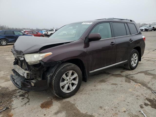 5TDZK3EH0DS131112 - 2013 TOYOTA HIGHLANDER BASE BURGUNDY photo 1