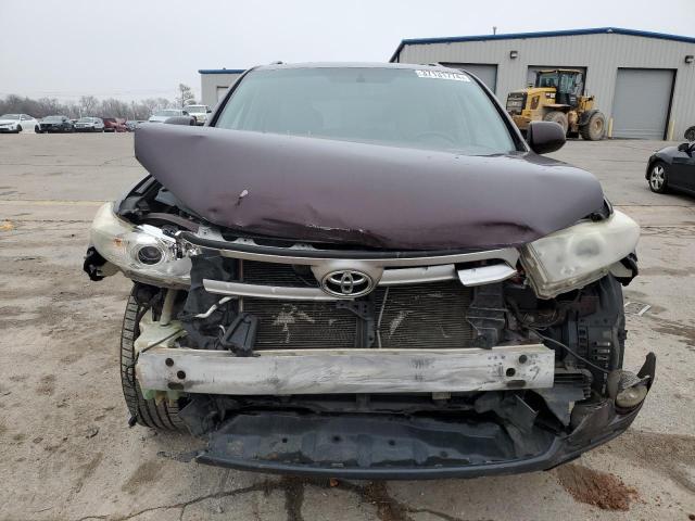 5TDZK3EH0DS131112 - 2013 TOYOTA HIGHLANDER BASE BURGUNDY photo 5