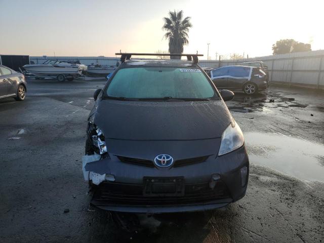 JTDKN3DU2D1639697 - 2013 TOYOTA PRIUS GRAY photo 5