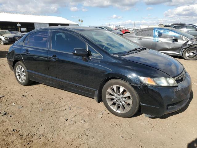 19XFA16819E005674 - 2009 HONDA CIVIC EX BLACK photo 4