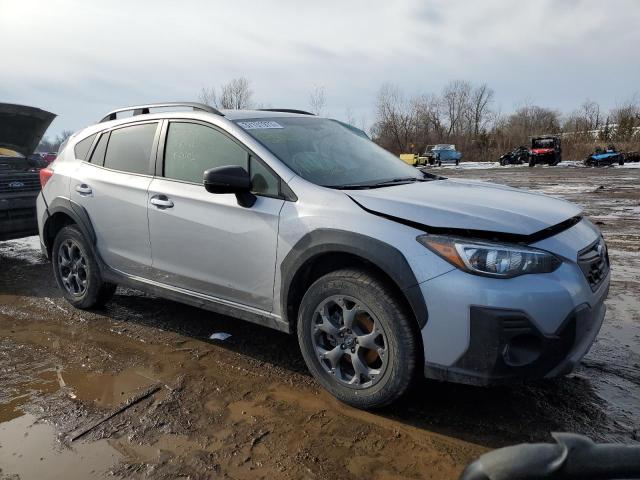 JF2GTHSC1MH222342 - 2021 SUBARU CROSSTREK SPORT SILVER photo 4