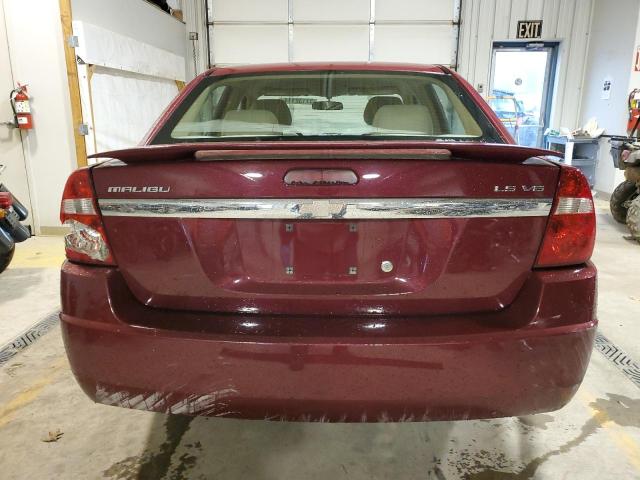 1G1ZT54835F145543 - 2005 CHEVROLET MALIBU LS RED photo 6