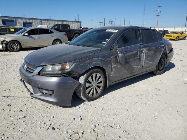 1HGCR2F8XFA014813 - 2015 HONDA ACCORD EXL GRAY photo 1