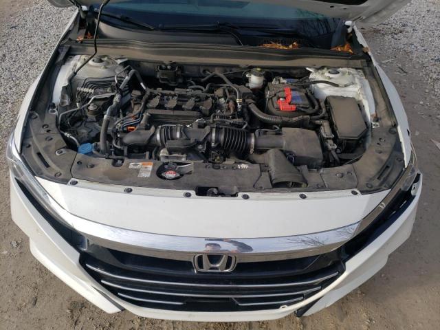 1HGCV1F50MA007698 - 2021 HONDA ACCORD EXL WHITE photo 11