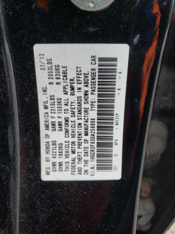 1HGCR2F80DA258998 - 2013 HONDA ACCORD EXL BLACK photo 14