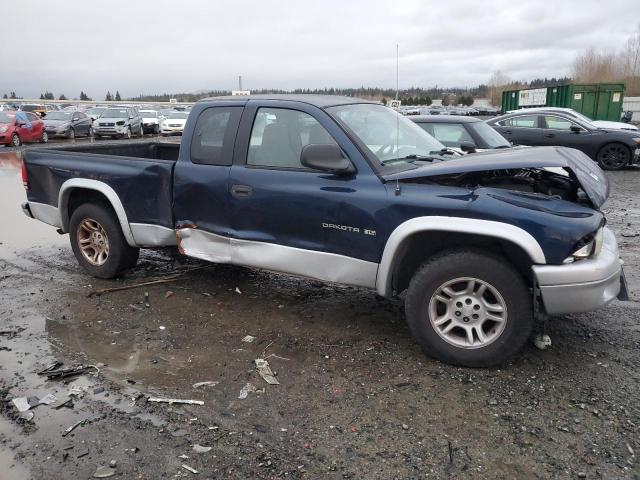 1B7GL42NX2S573758 - 2002 DODGE DAKOTA SLT BLUE photo 4