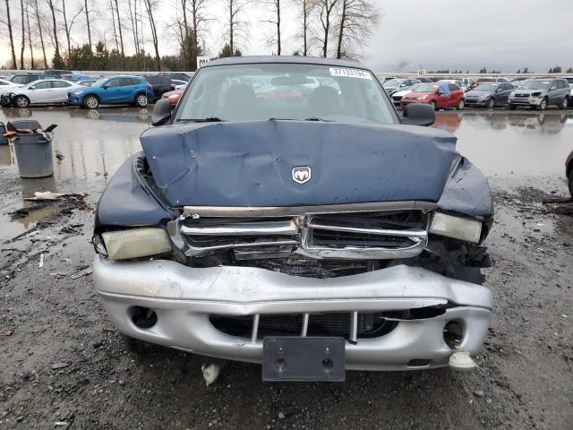 1B7GL42NX2S573758 - 2002 DODGE DAKOTA SLT BLUE photo 5