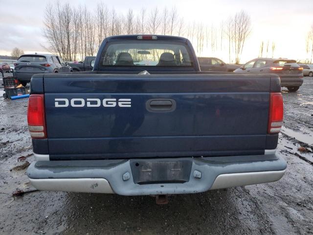 1B7GL42NX2S573758 - 2002 DODGE DAKOTA SLT BLUE photo 6