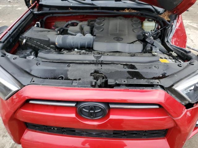 JTENU5JR3M5909715 - 2021 TOYOTA 4RUNNER SR5/SR5 PREMIUM ბურგუნდია ფოტო 11