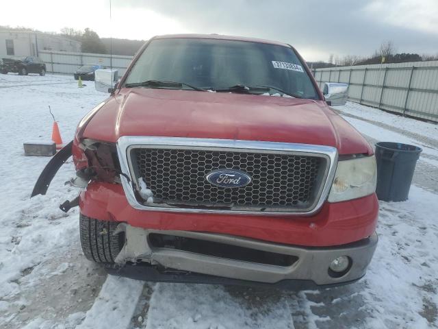 1FTPW12V16FA75324 - 2006 FORD F150 SUPERCREW RED photo 5