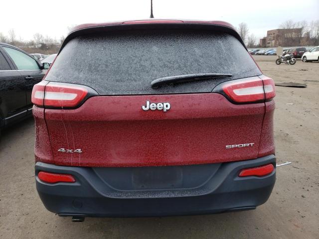 1C4PJMAB0GW295613 - 2016 JEEP CHEROKEE SPORT BURGUNDY photo 6