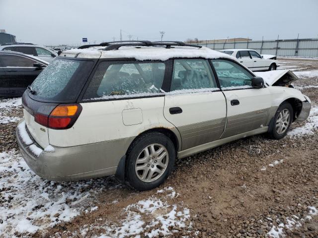 4S3BH665117664503 - 2001 SUBARU LEGACY OUTBACK WHITE photo 3