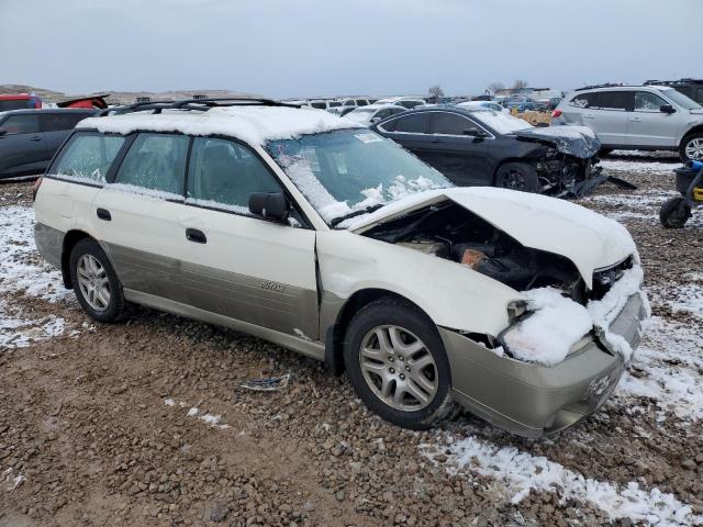 4S3BH665117664503 - 2001 SUBARU LEGACY OUTBACK WHITE photo 4