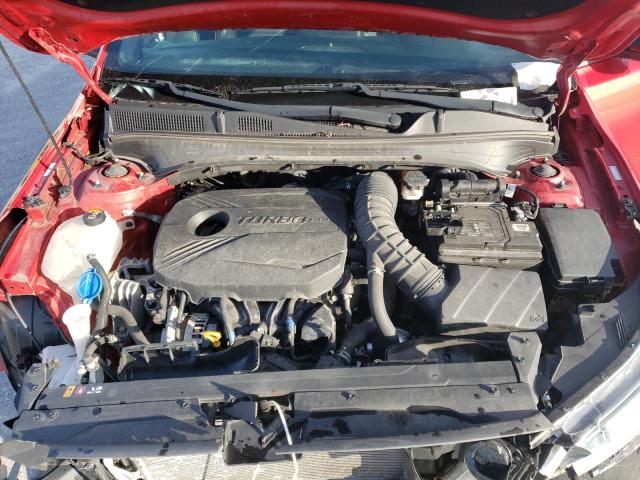 3KPF44AC1LE215638 - 2020 KIA FORTE GT RED photo 11