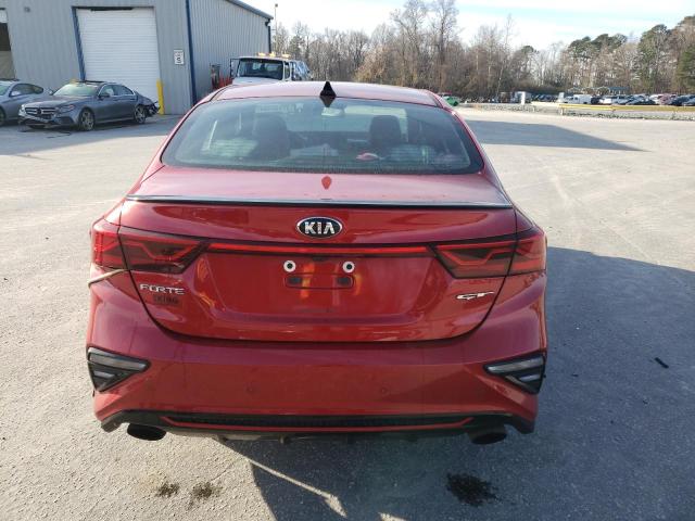 3KPF44AC1LE215638 - 2020 KIA FORTE GT RED photo 6