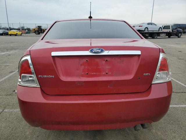 3FAHP08Z28R187552 - 2008 FORD FUSION SEL RED photo 6