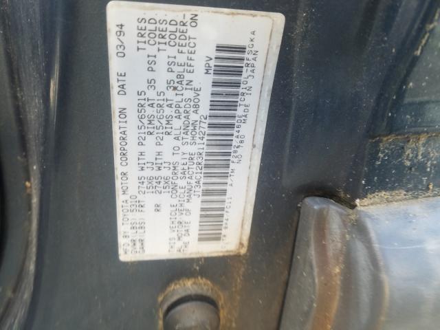 JT3AC12R3R1142772 - 1994 TOYOTA PREVIA LE  photo 10