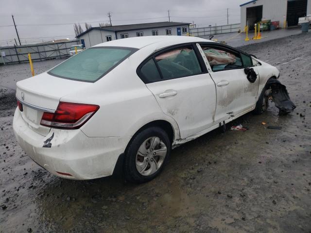 2HGFB2F54DH557189 - 2013 HONDA CIVIC LX WHITE photo 3