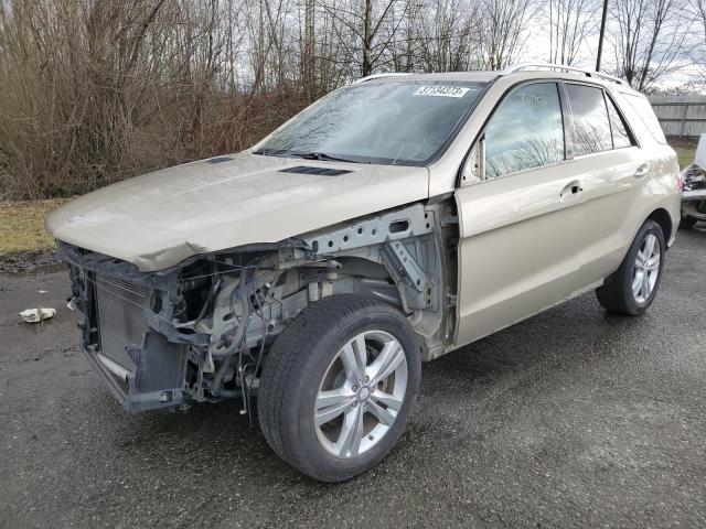 4JGDA5HB0CA012127 - 2012 MERCEDES-BENZ ML 350 4MATIC BEIGE photo 1