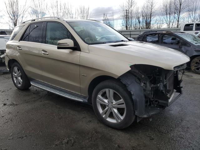 4JGDA5HB0CA012127 - 2012 MERCEDES-BENZ ML 350 4MATIC BEIGE photo 4