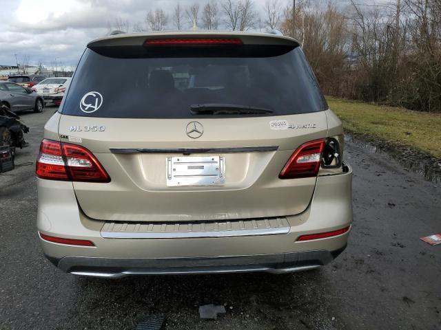 4JGDA5HB0CA012127 - 2012 MERCEDES-BENZ ML 350 4MATIC BEIGE photo 6