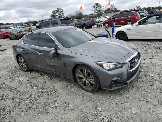 JN1EV7AP8KM540464 - 2019 INFINITI Q50 LUXE GRAY photo 4