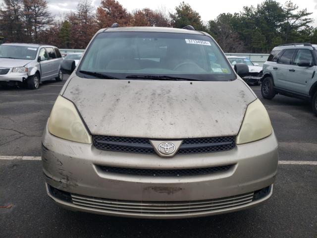 5TDZA23C45S250819 - 2005 TOYOTA SIENNA CE GOLD photo 5