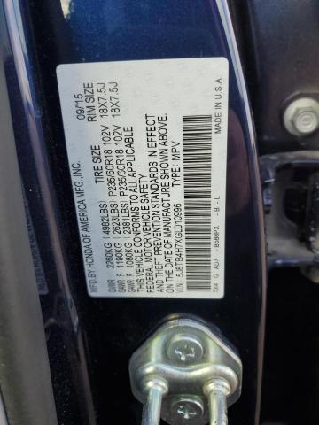 5J8TB4H7XGL010996 - 2016 ACURA RDX ADVANCE Mavi foto 13