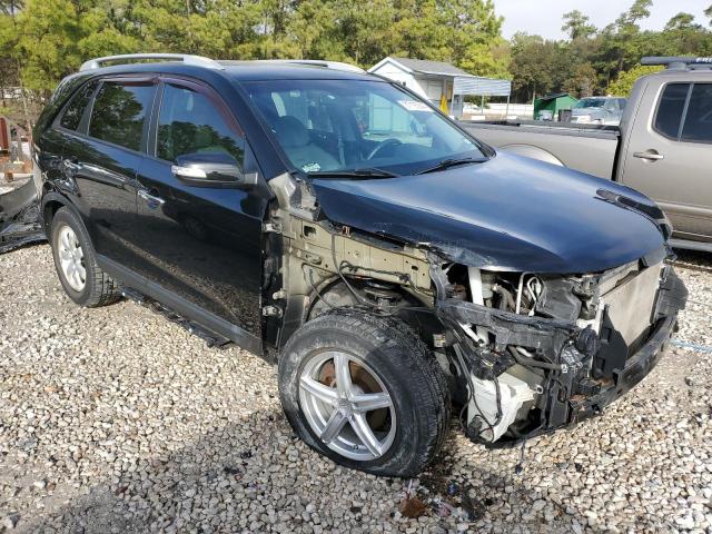 5XYKT3A62DG323745 - 2013 KIA SORENTO LX BLACK photo 4