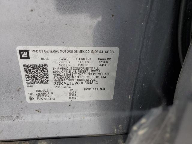 3GKALTEV8JL364841 - 2018 GMC TERRAIN SLE SILVER photo 14