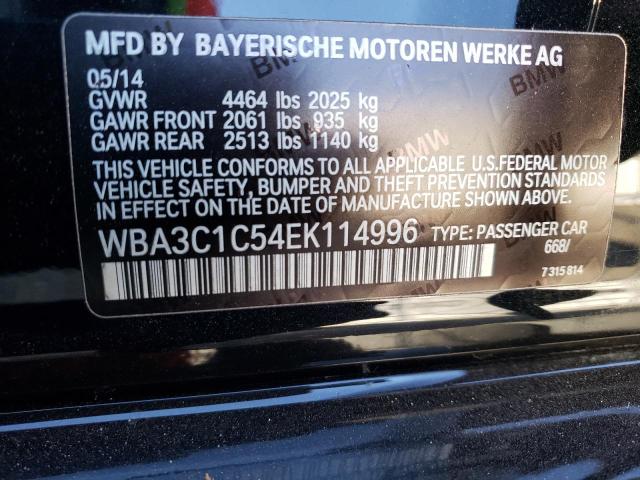 WBA3C1C54EK114996 - 2014 BMW 328 I SULEV BLACK photo 13