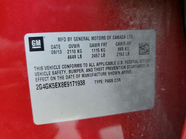 2G4GK5EX8E9171938 - 2014 BUICK REGAL 红色 照片 12