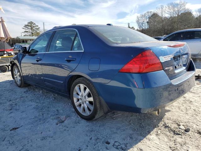 1HGCM66556A044765 - 2006 HONDA ACCORD EX BLUE photo 2