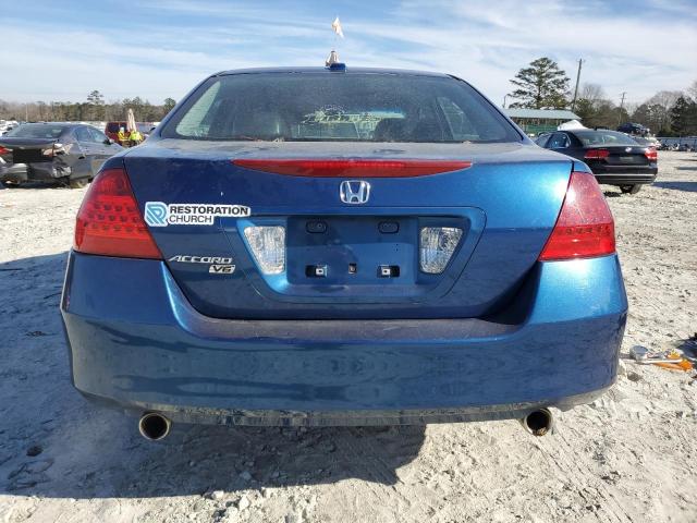 1HGCM66556A044765 - 2006 HONDA ACCORD EX BLUE photo 6