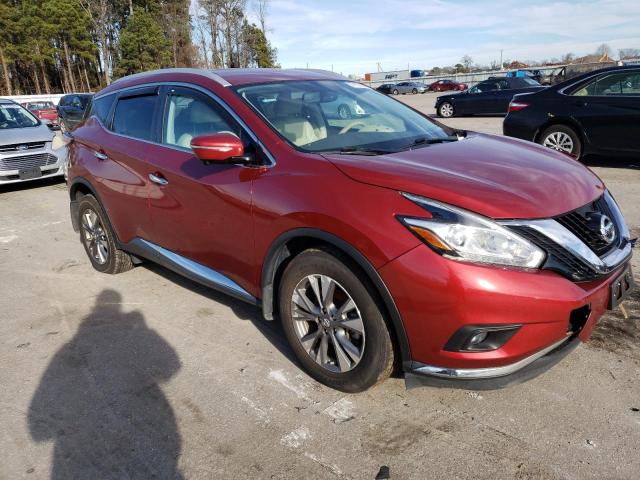 5N1AZ2MG6FN262609 - 2015 NISSAN MURANO S RED photo 4