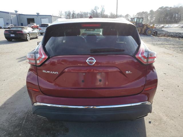 5N1AZ2MG6FN262609 - 2015 NISSAN MURANO S RED photo 6