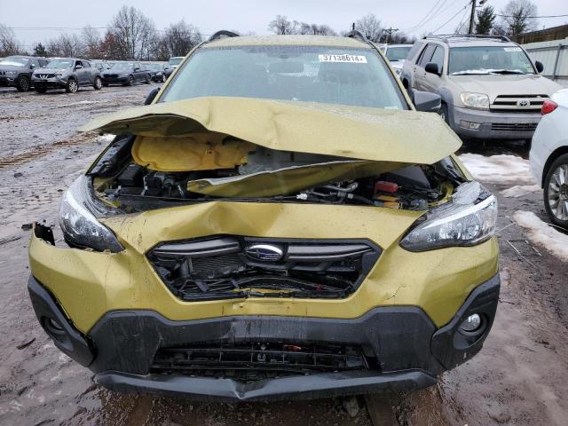 JF2GTHRC3NH203234 - 2022 SUBARU CROSSTREK SPORT YELLOW photo 5