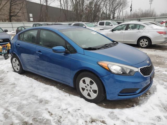 KNAFK4A63E5056326 - 2014 KIA FORTE LX BLUE photo 4