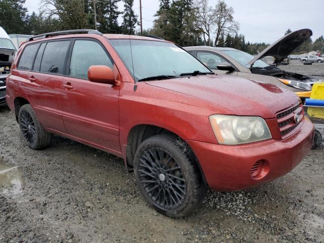 JTEHD21A430020875 - 2003 TOYOTA HIGHLANDER RED photo 4