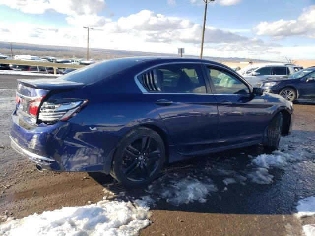 1HGCR2F52HA028391 - 2017 HONDA ACCORD SPORT BLUE photo 3