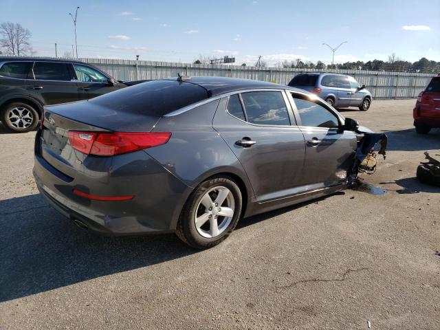 KNAGM4A72F5625966 - 2015 KIA OPTIMA LX GRAY photo 3