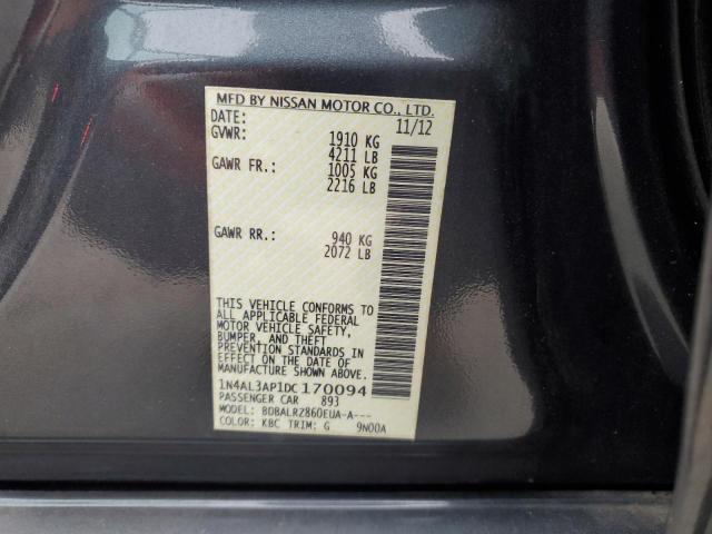 1N4AL3AP1DC170094 - 2013 NISSAN ALTIMA 2.5 CHARCOAL photo 12