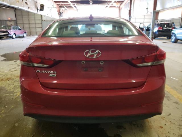 5NPD74LF2HH197062 - 2017 HYUNDAI ELANTRA SE RED photo 6