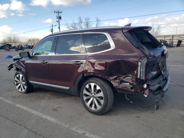 5XYP64HC9MG193462 - 2021 KIA TELLURIDE S BURGUNDY photo 2