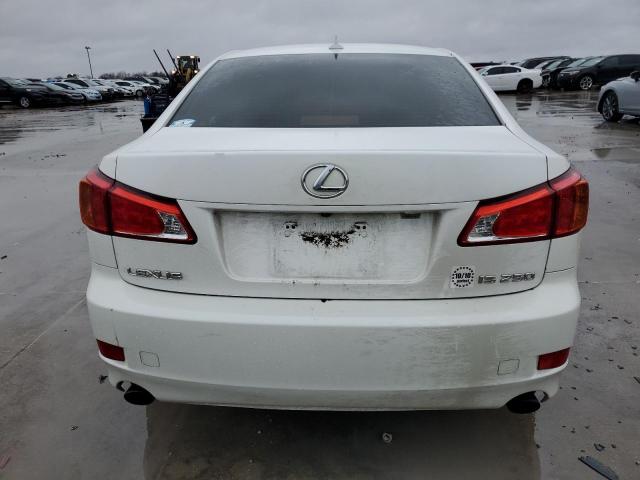 JTHBF5C25A5124799 - 2010 LEXUS IS 250 WHITE photo 6